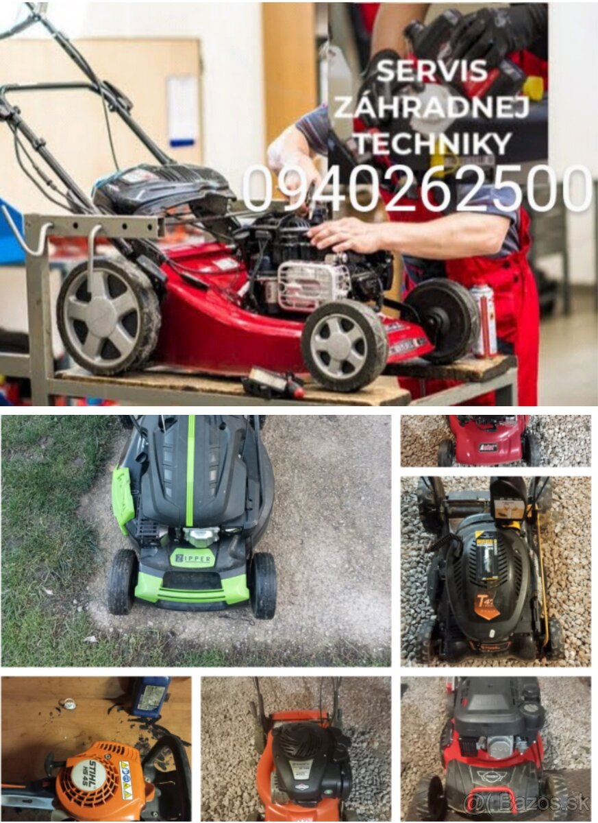 Oprava a servis motorových kosačiek
