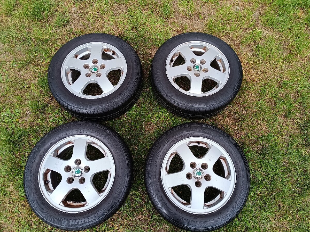 LETNÉ PNEUMATIKY 185/60 R14 NA ORIGINÁL ELEKTRÓNOCH ŠKODA
