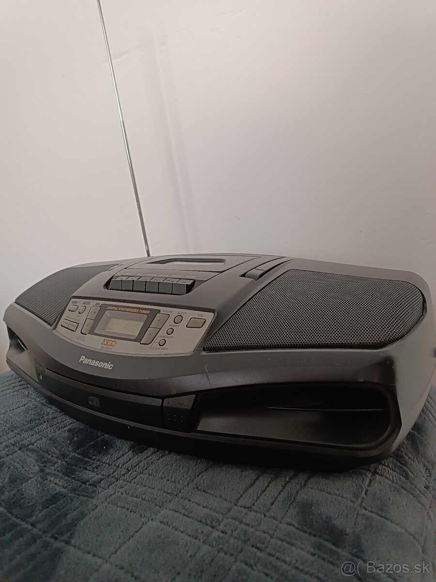 1998 Panasonic XBS Boombox RX-DS16 CD, cassette cassette, AM