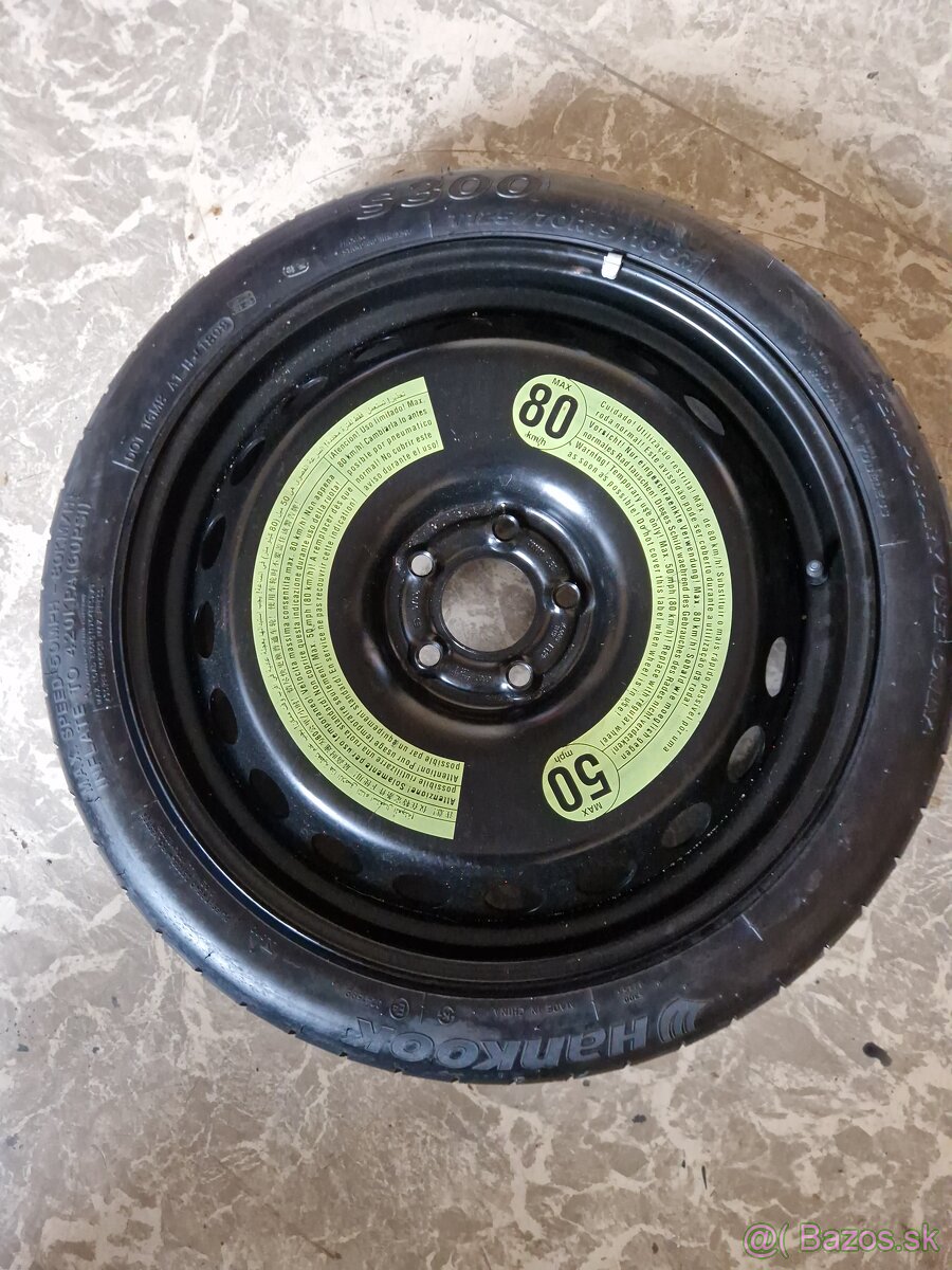 Rezervné Dojazdové koleso 125/70 R19