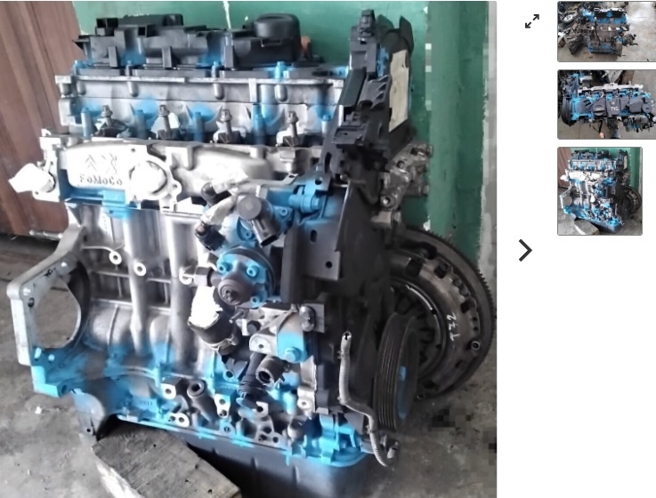 predám MOTOR BH02 PEUGEOT 301 1.6 HDI 2016 TRYSKY 0445110566