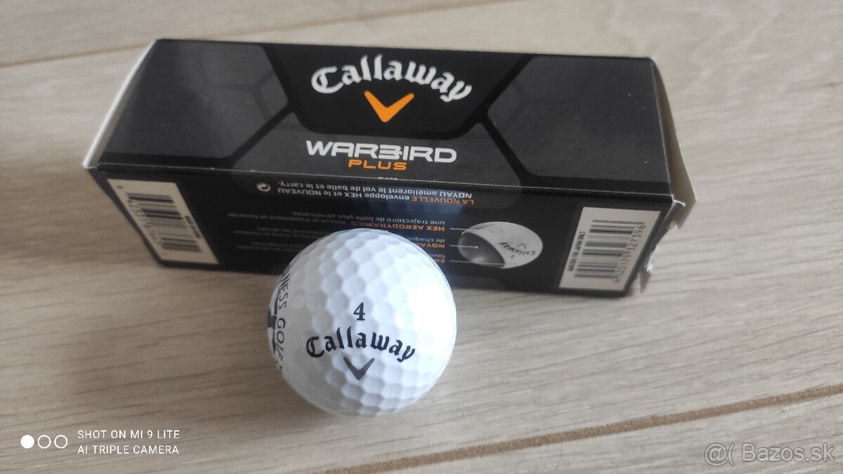 Predám golfové loptičky nové. Balenie 3ks