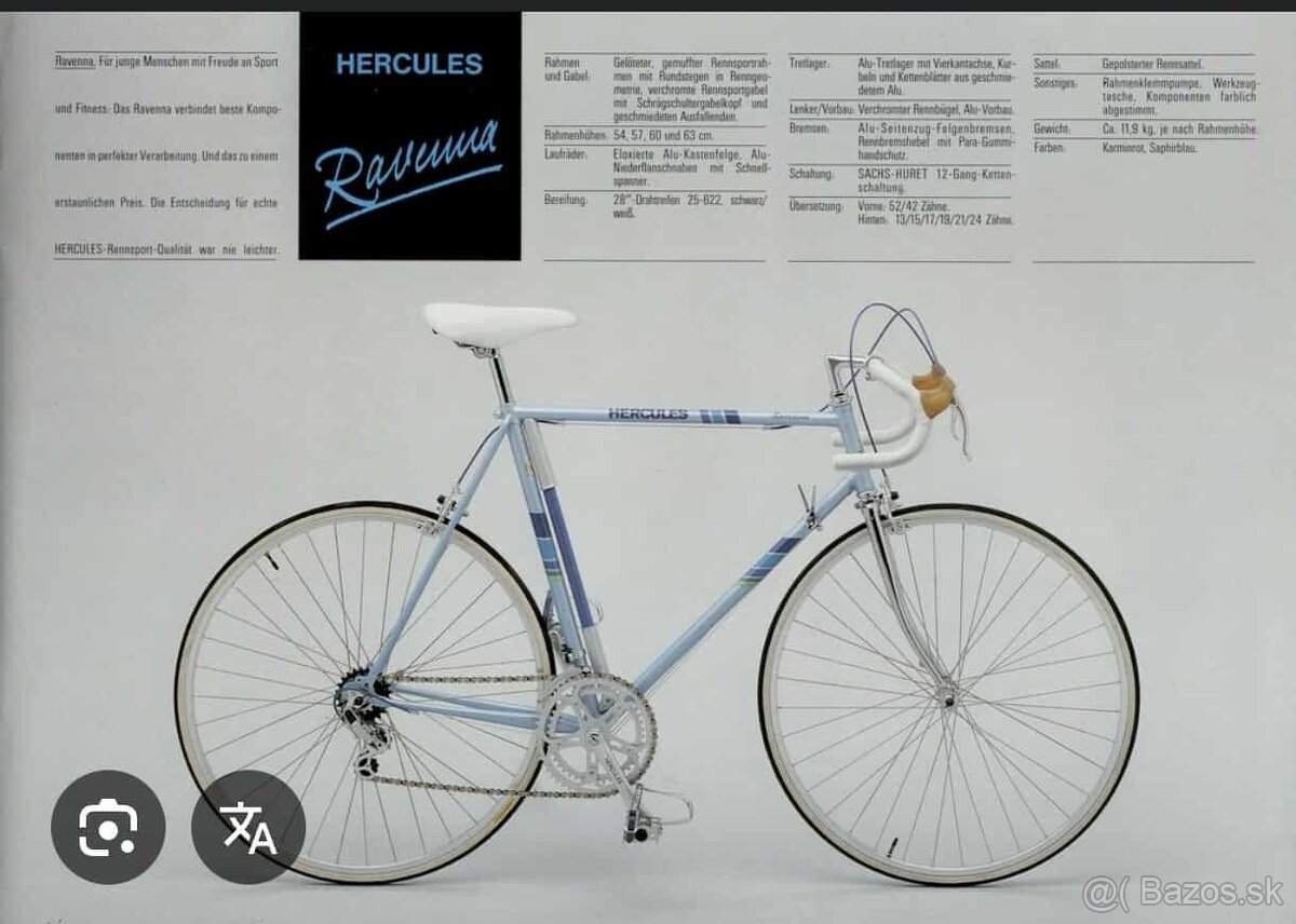 Vintage Cestný bicykel Hercules Ravenna