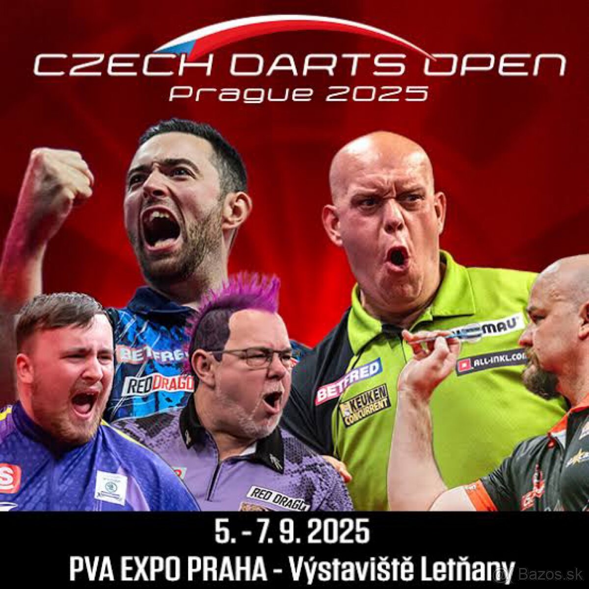 Lístok na czech darts open Prague 7.9.2025