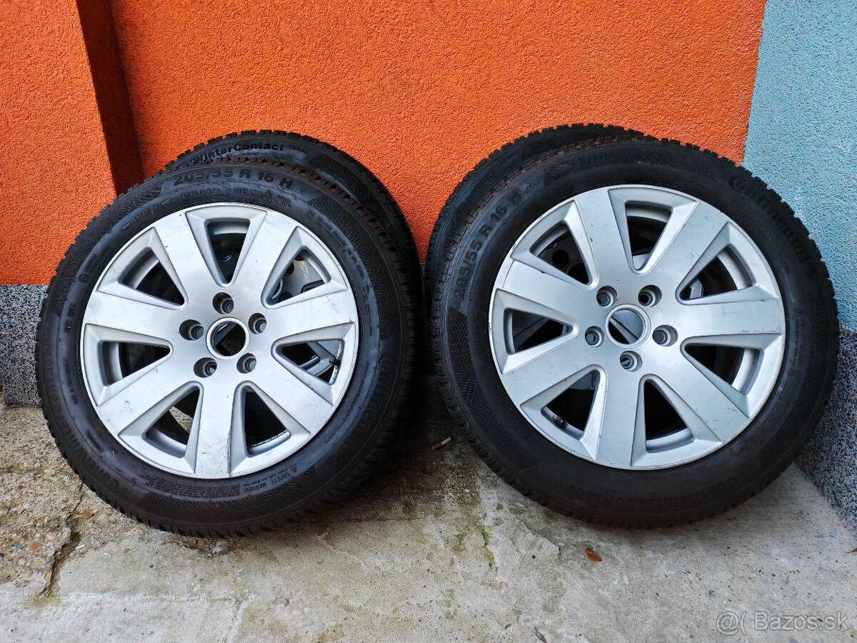 original disky 5x112 R16 s pneu 205/55 R16