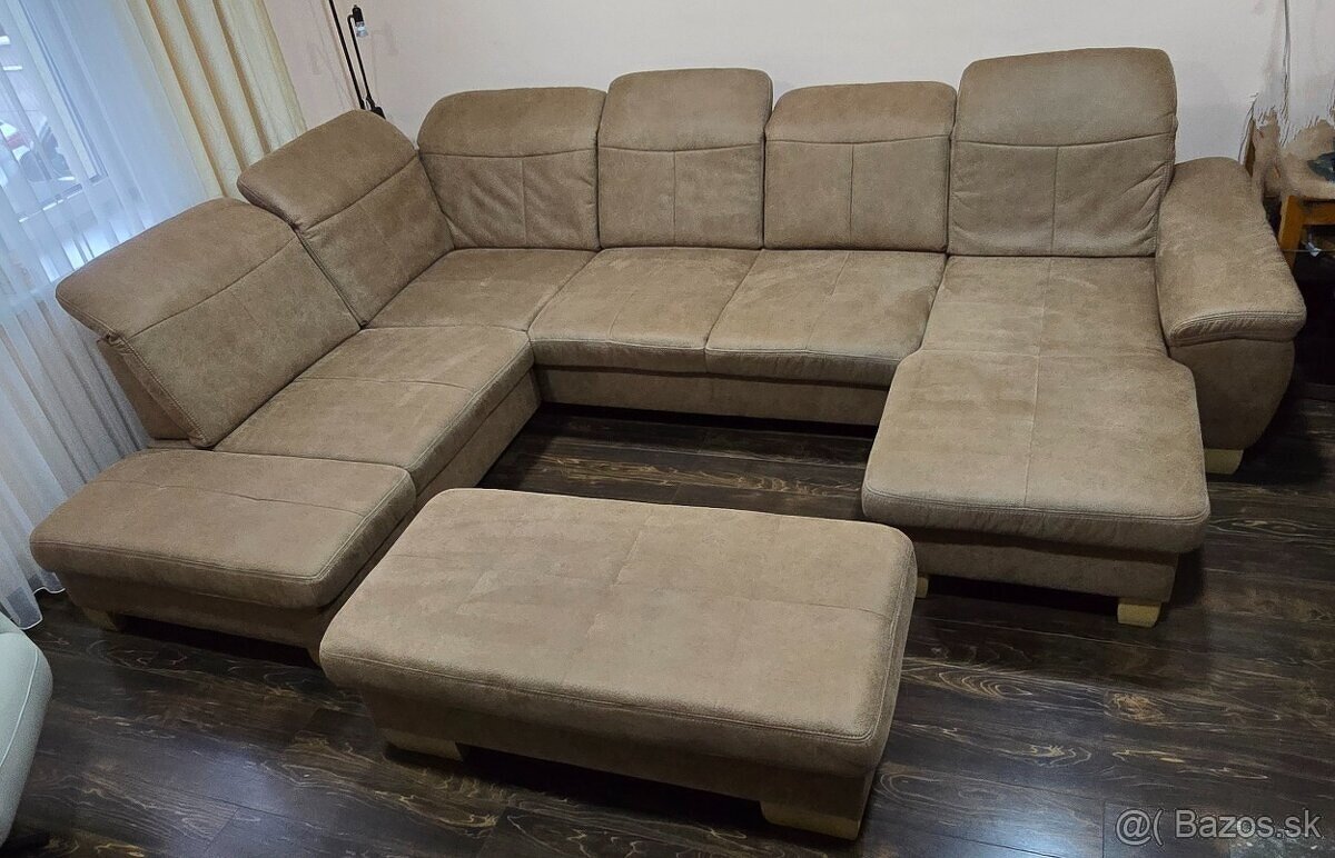 Sedacia súprava U + taburet