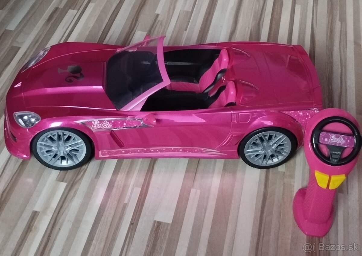 Barbie auto na diaľkové ovládanie