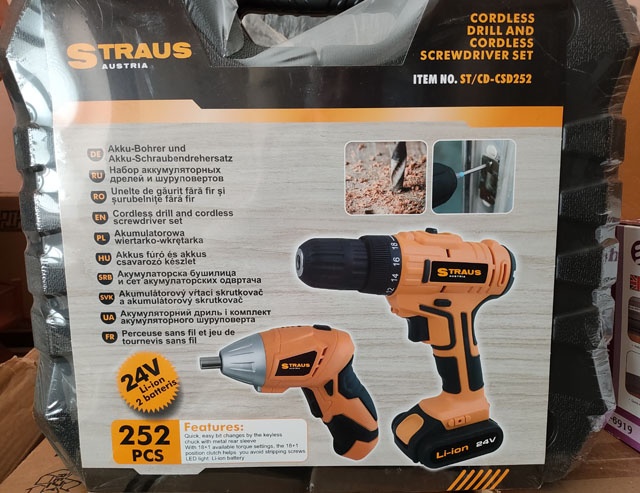 Veľká sada AKU náradia s príslušenstvom