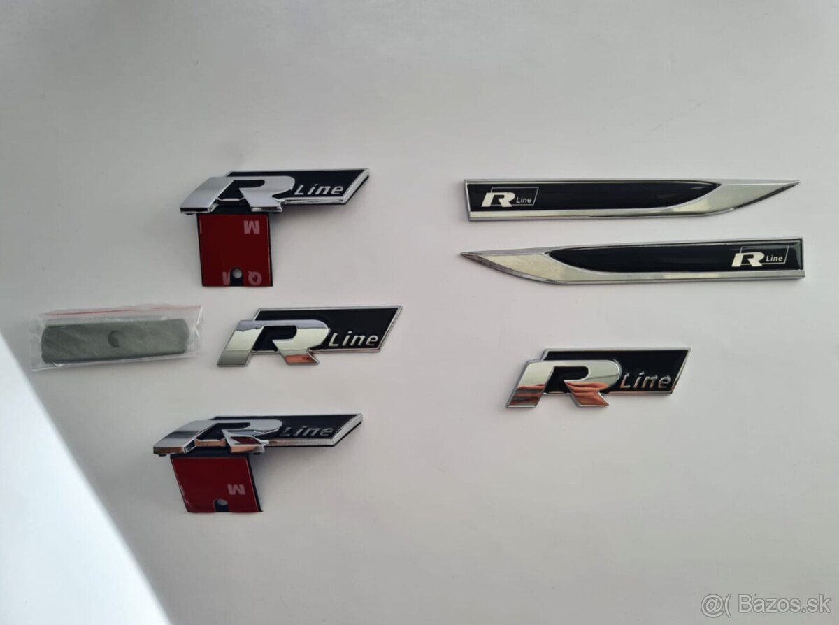 Nápisy R-LINE pre VW