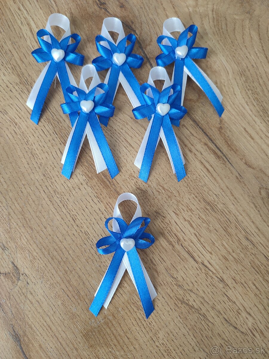 Svadobné pierka modré