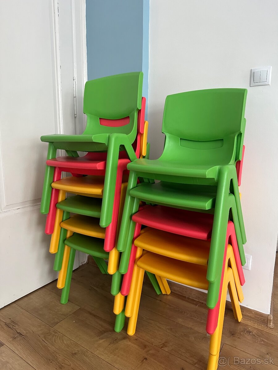 Detské plastové stoličky