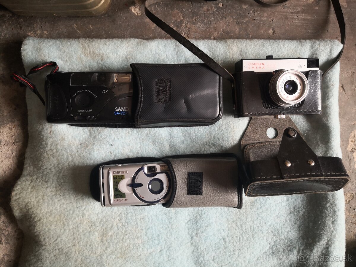 fotoaparaty 3 ks pre zberetela vid foto