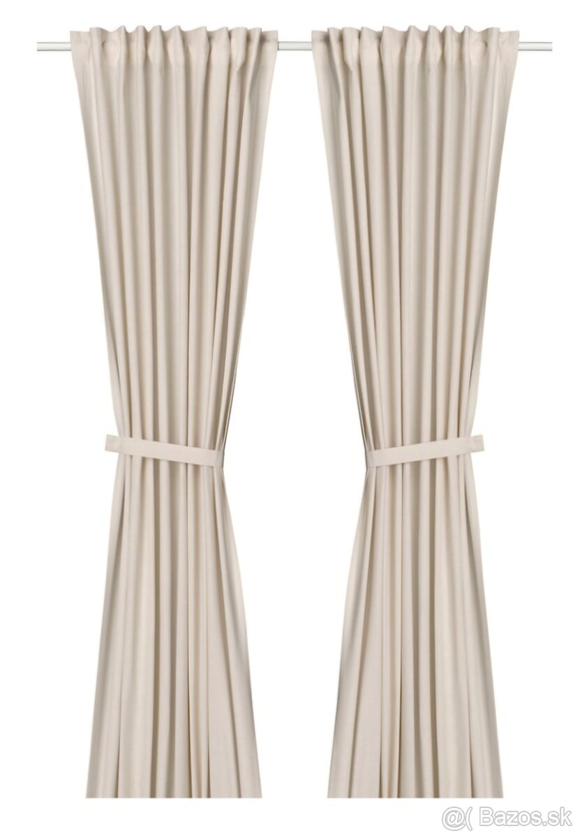 2 x záves Ikea, 140 x 300