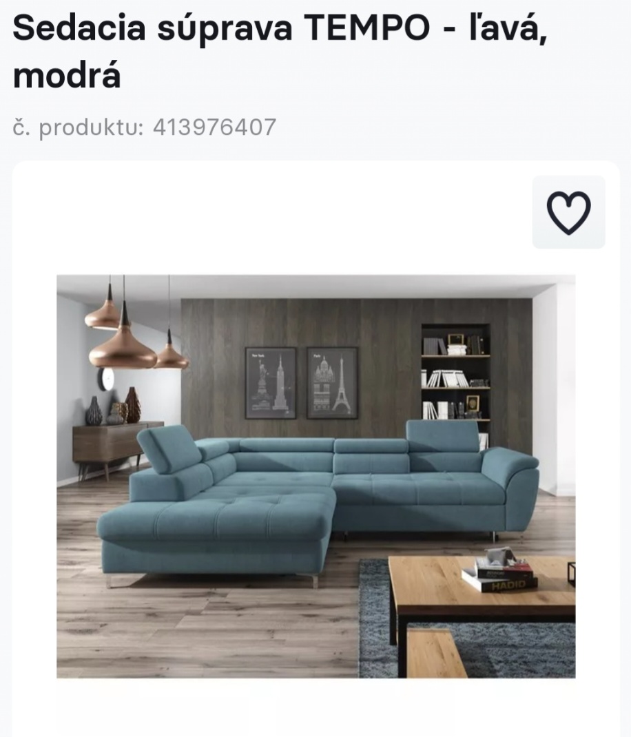 Predám Sedačku TEMPO.