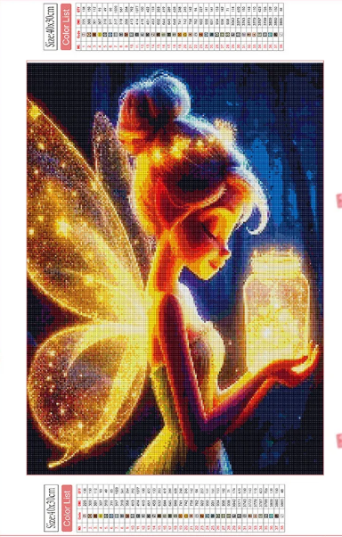 Diamantové maľovanie- Diamond painting- Tinkerbell