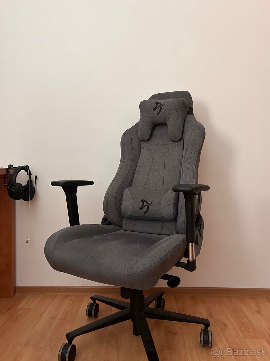 Herné kreslo AROZZI VERNAZZA Soft Fabric Ash