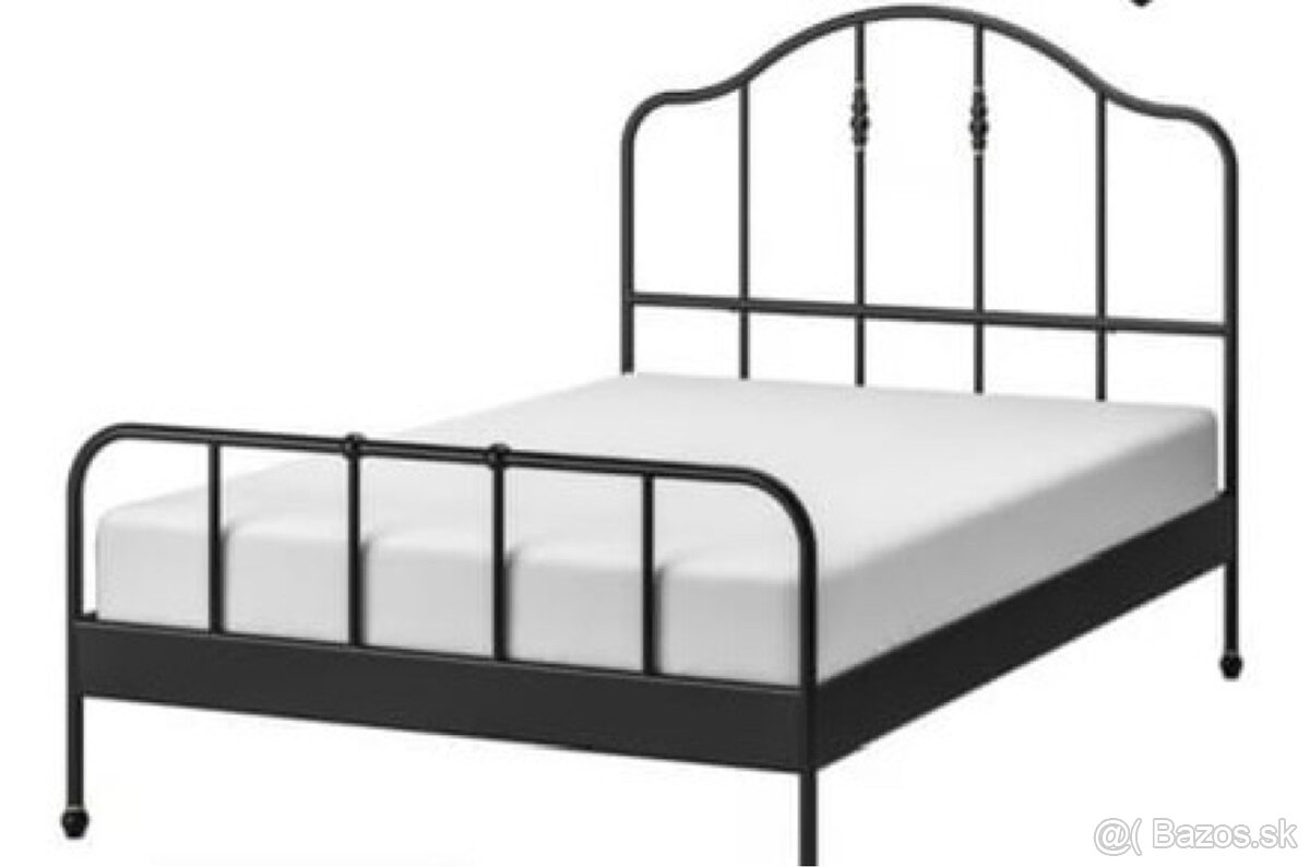 IKEA SAGSTUA posteľ aj s lamelovým roštom