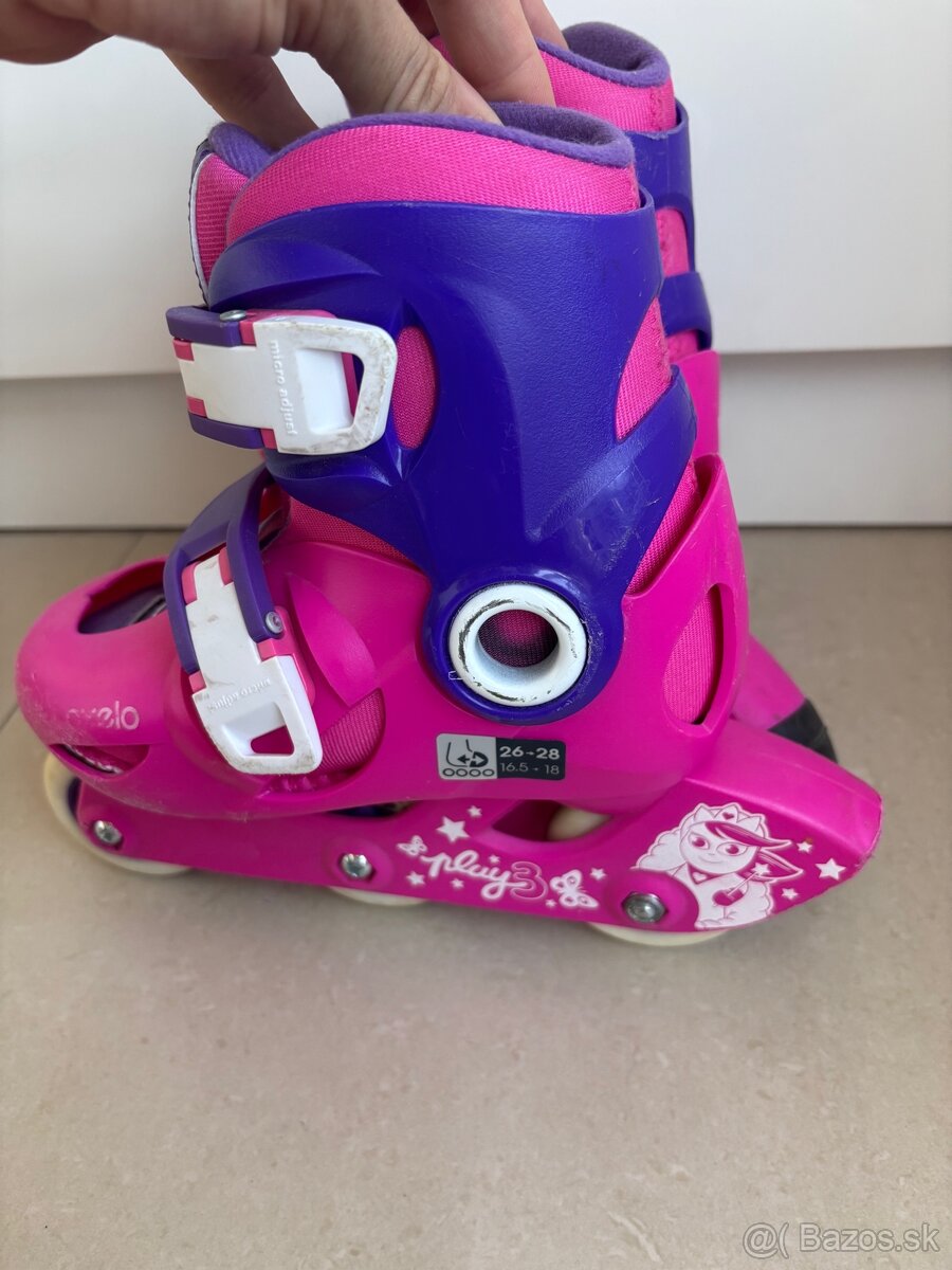 Dievcenske korcule Oxelo 26-28 + chranice