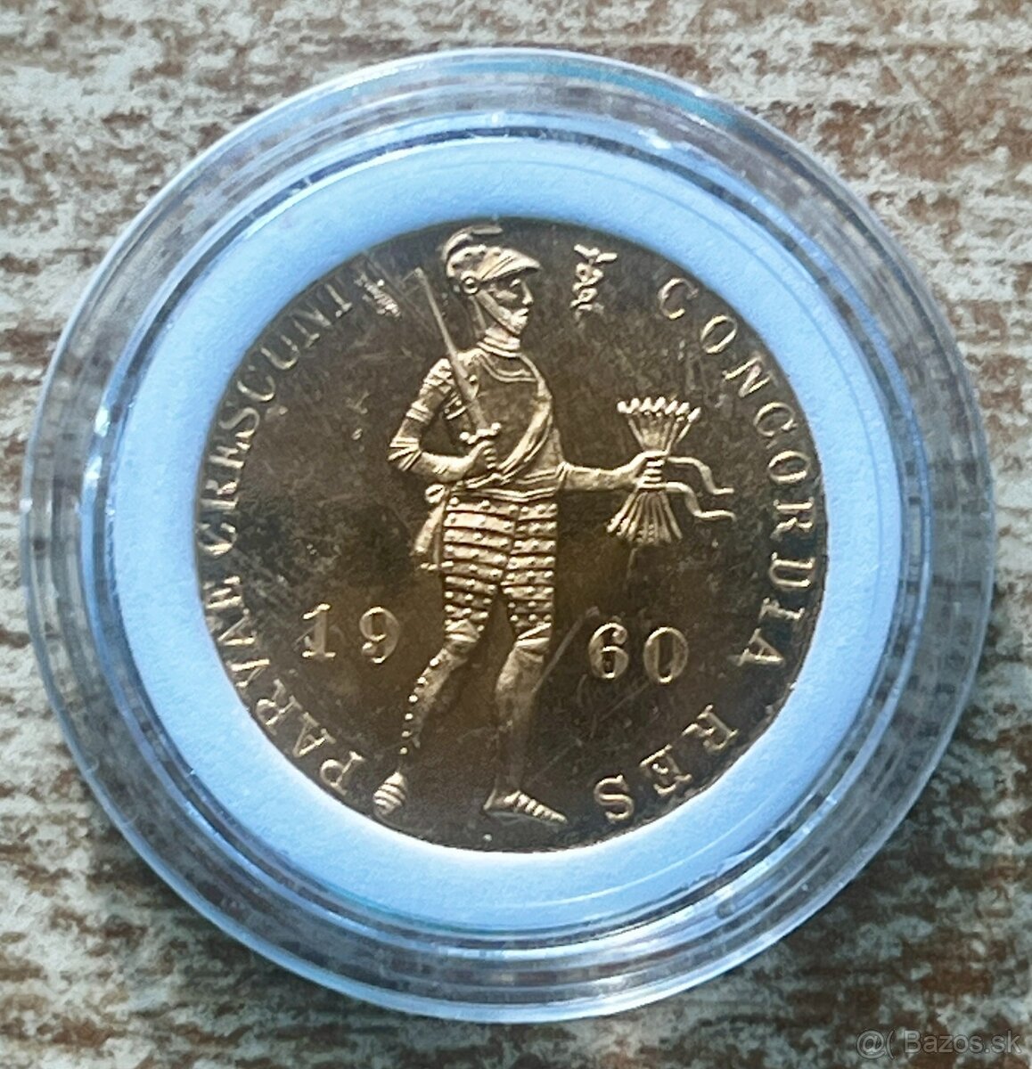 zlatý holandský dukát 1960, náklad 13600ks