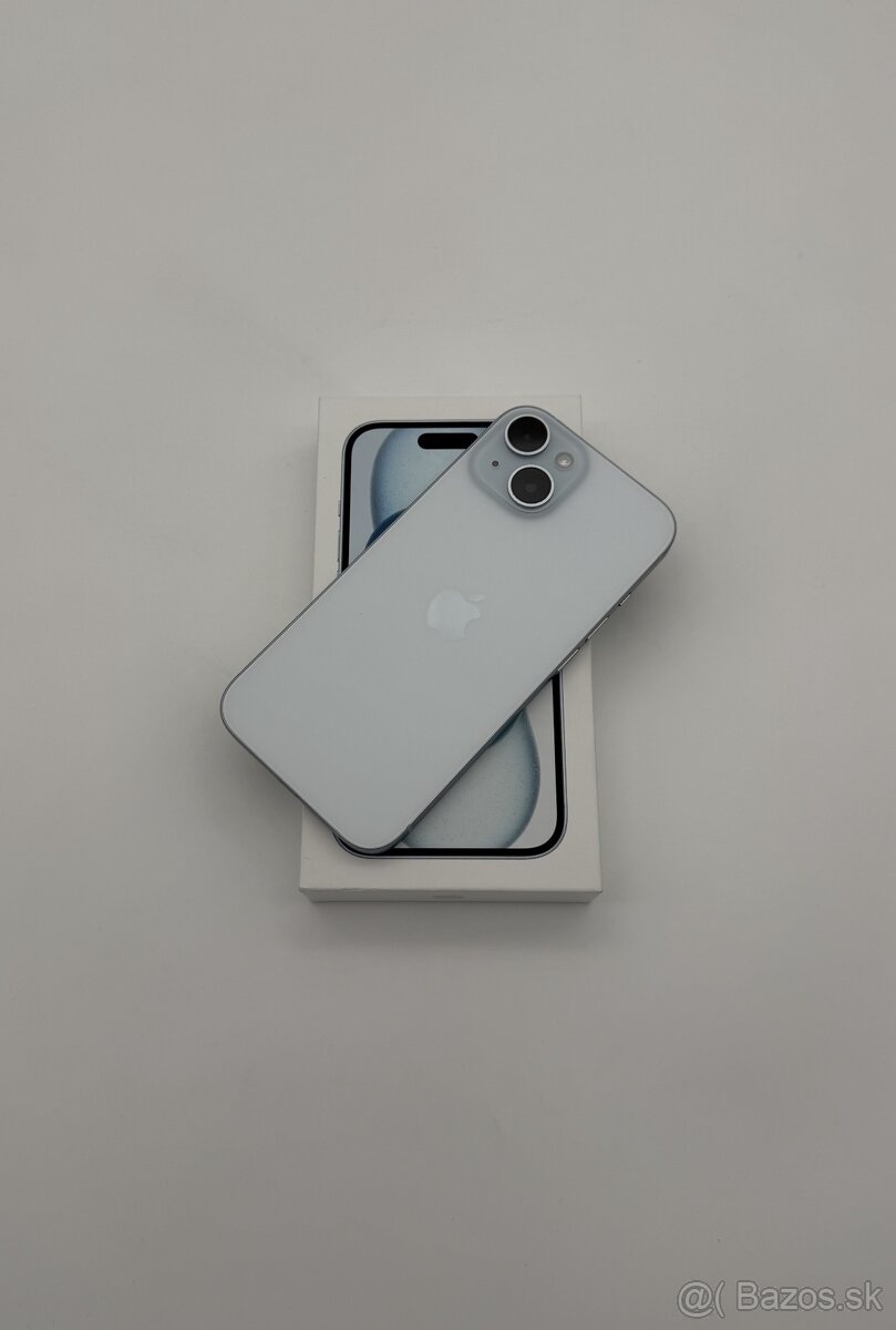 iPhone 15 128GB Blue + ZÁRUKA
