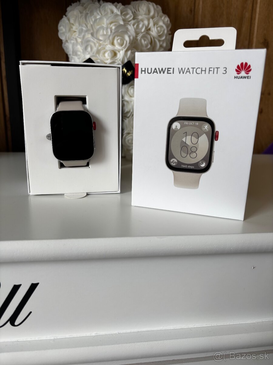 Huawei watch fit 3 moonwhite nové