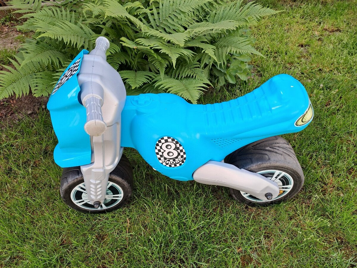 Odrážadlo motorka modrá