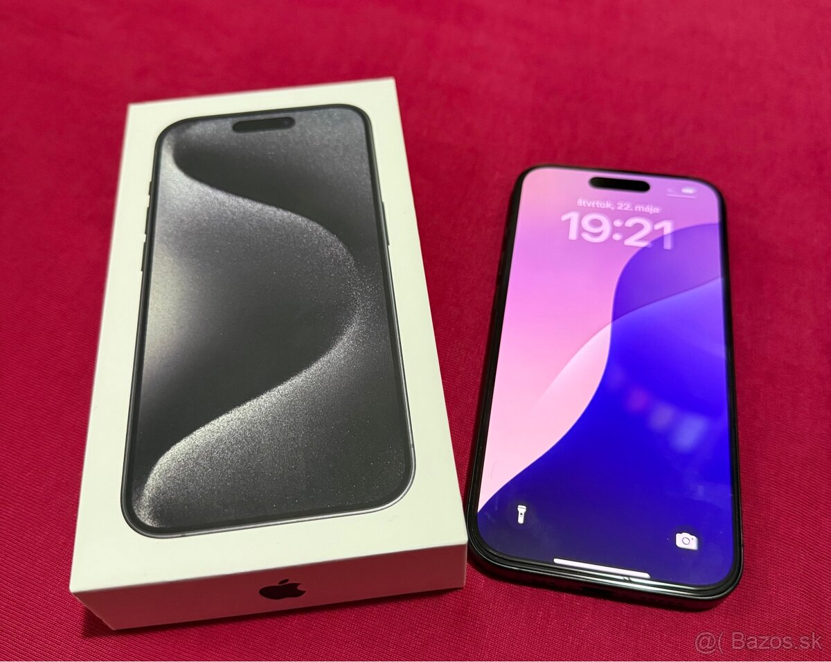 iPhone 15 Pro, Black Titanium