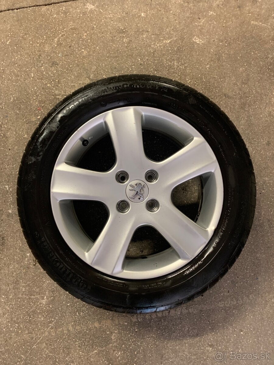 Predám elektróny Peugeot r 16ky,4x108