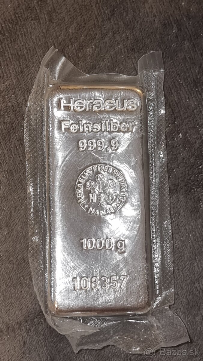 Investičné striebro , tehličky
