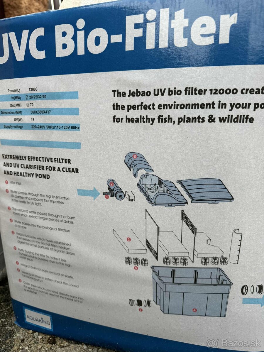 Komplet prislusenstvo k zahradnemu jazierku