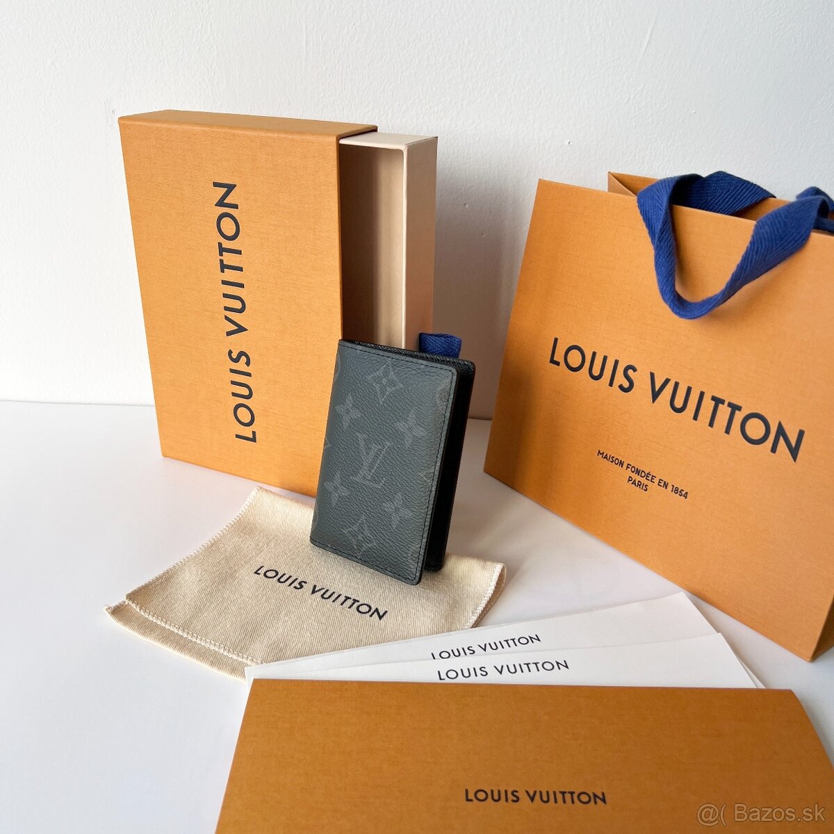 Originál LOUIS VUITTON Pocket Organizer pánska peňaženka