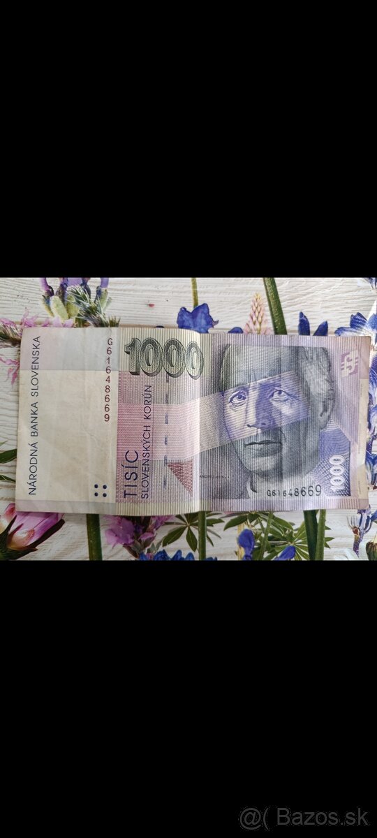 Bankovka 1000 korún
