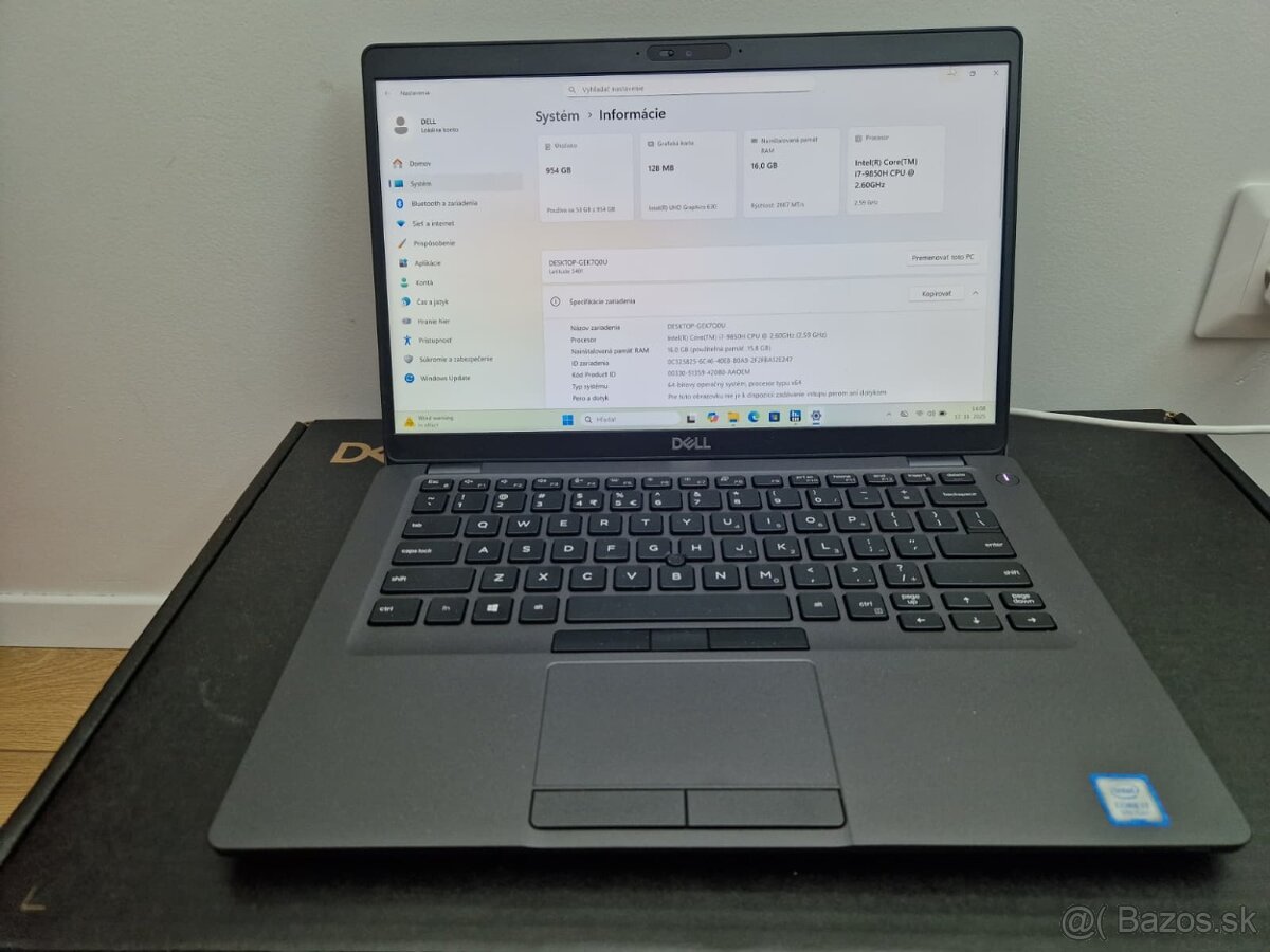 🔥 Dell Latitude 5401 – i7-9850H • 16GB • 1TB SSD • 14" FHD