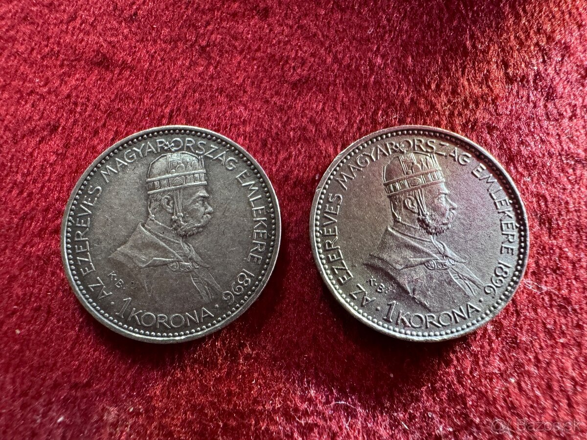 Duo 1 korona 1896 prichod madarov