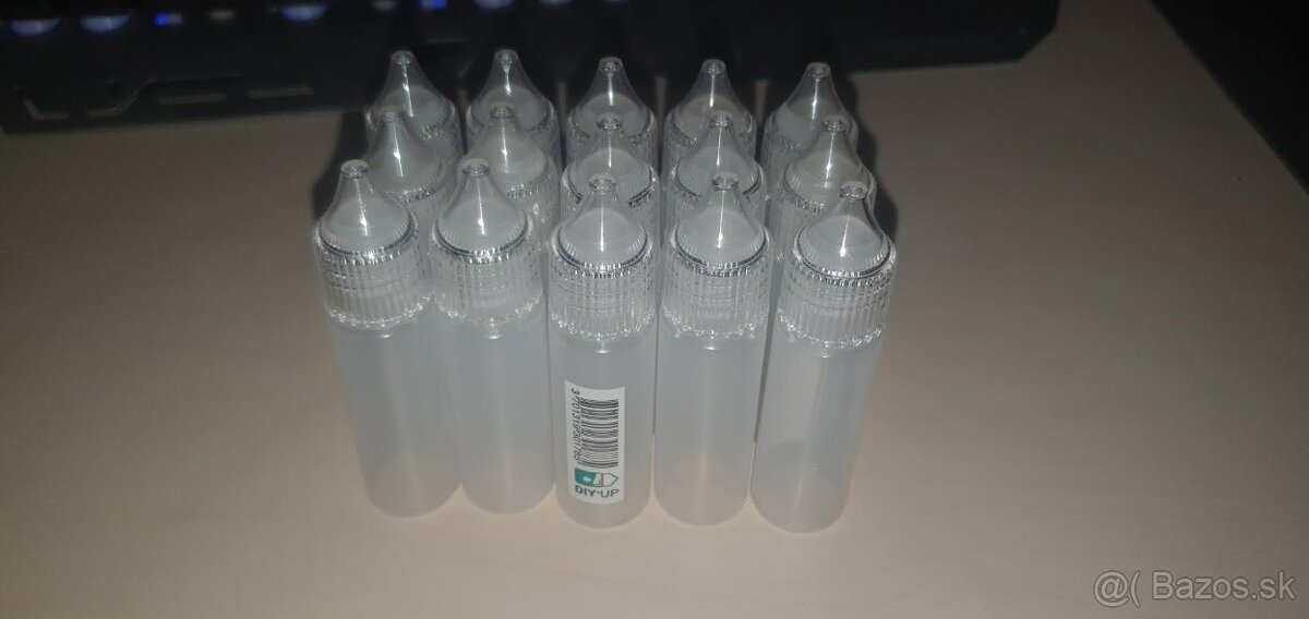 Plastové fľaštičky na liquid alebo kozmetiku (30ml/15ml)