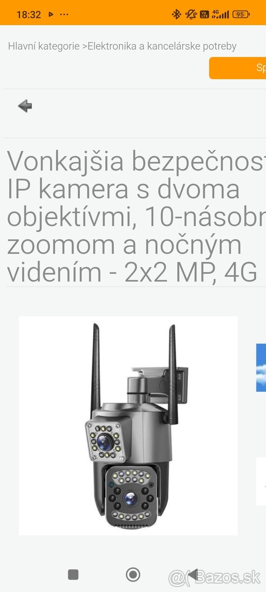 Vonkajšia wifi duo kamera