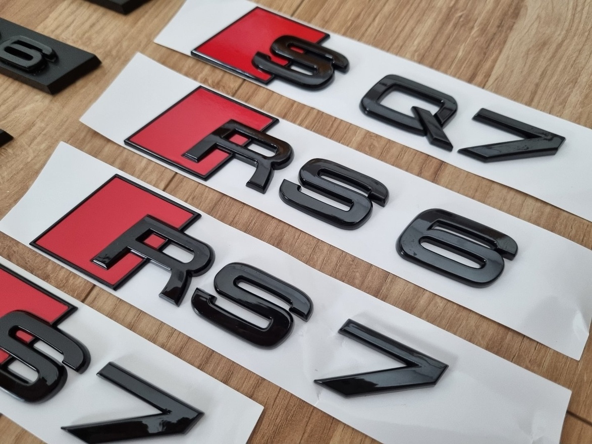 Napis logo znak - S3 RS3 S4 RS4 S7 RS7 RS6 SQ8 SQ7 SQ5 S8