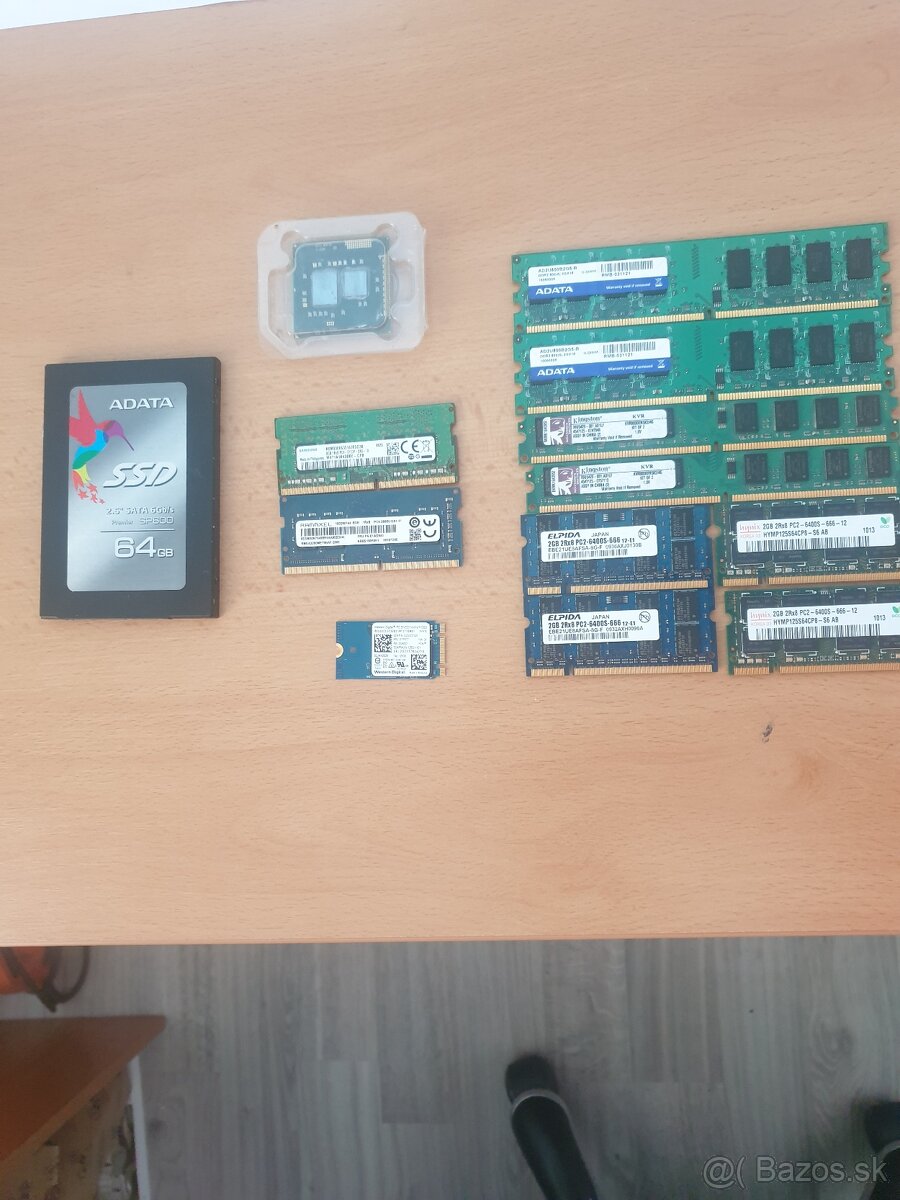 Rôzne pamäte do PC/Notebooku