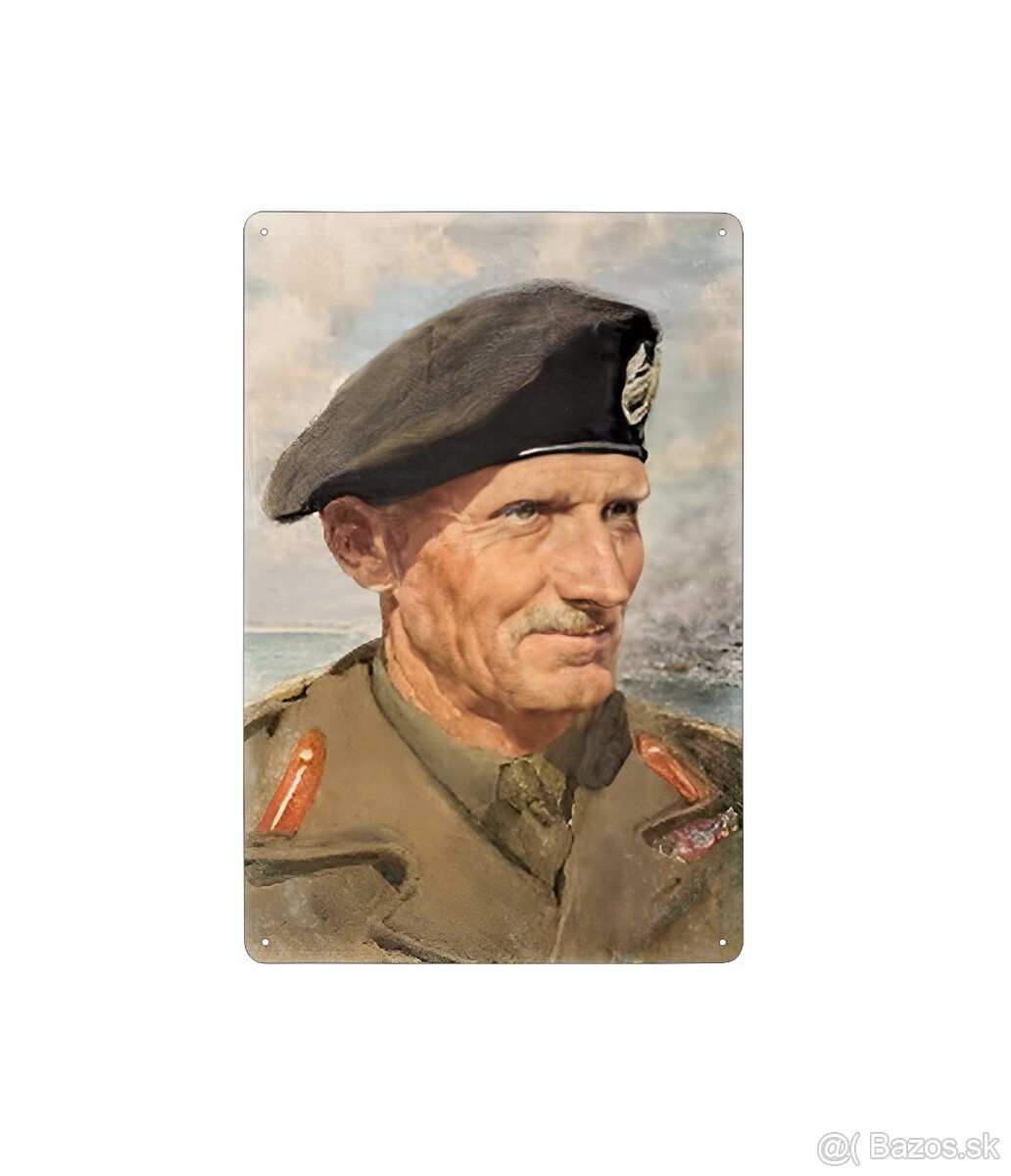 plechová cedule - Bernard Montgomery "Monty"
