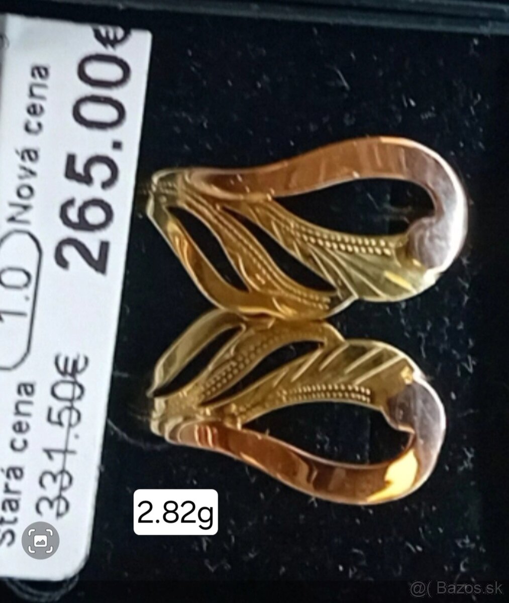 Predám zlaté naušnice za 240 eur.