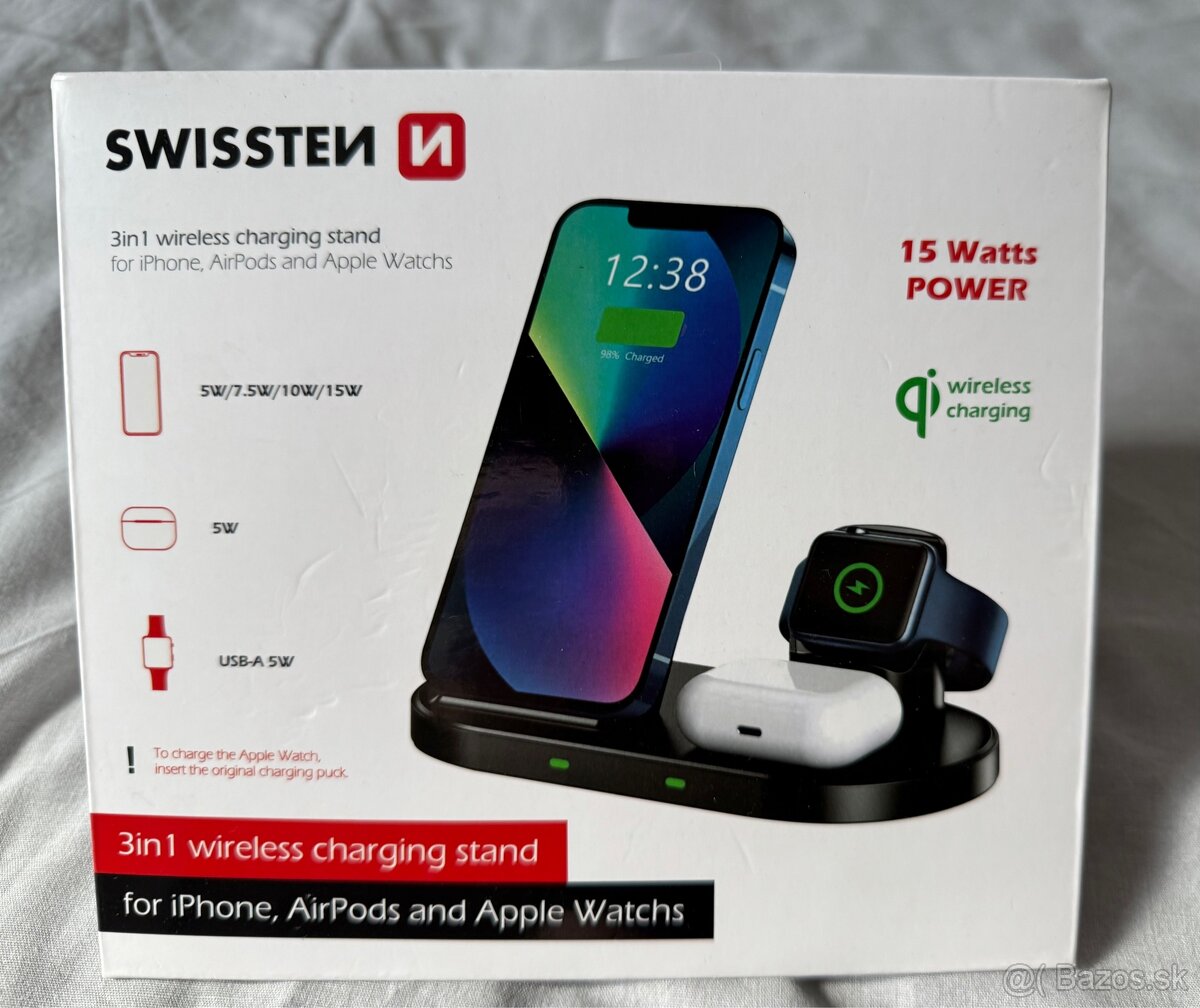 Bezdrôtová nabíjačka Swissten pre iPhone