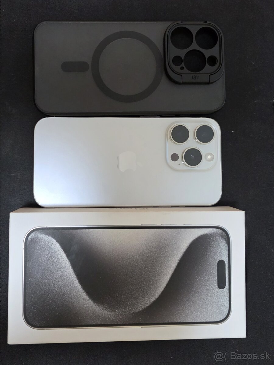 SKORO NOVY iPhone 15pro + príslušenstvo