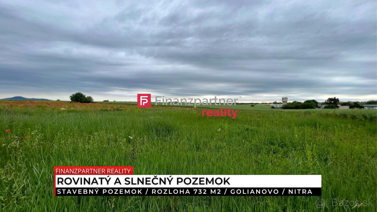 Stavebný pozemok 732 m², Golianovo, Nitra