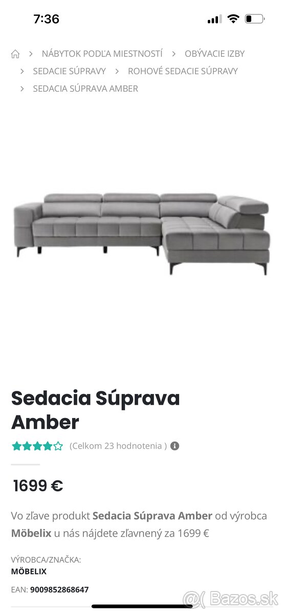 Sedacia súprava