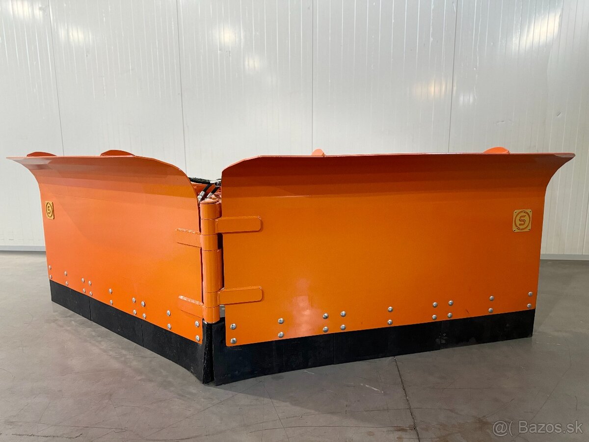 Snežný pluh 3m a 2,6m, radlica na sneh, šípka