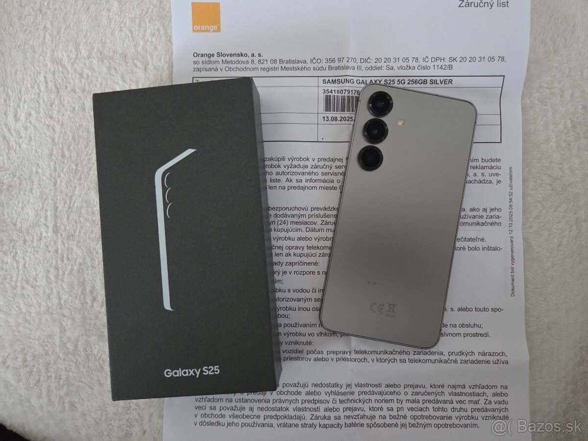 Samsung Galaxy S25 256GB, ako nový a v záruke
