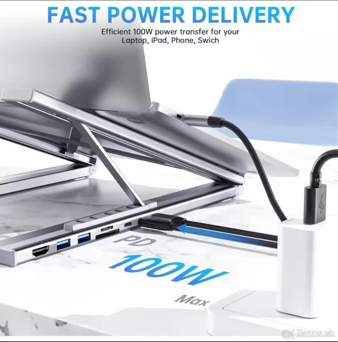 Universal Laptop Stojan s USB C HUB