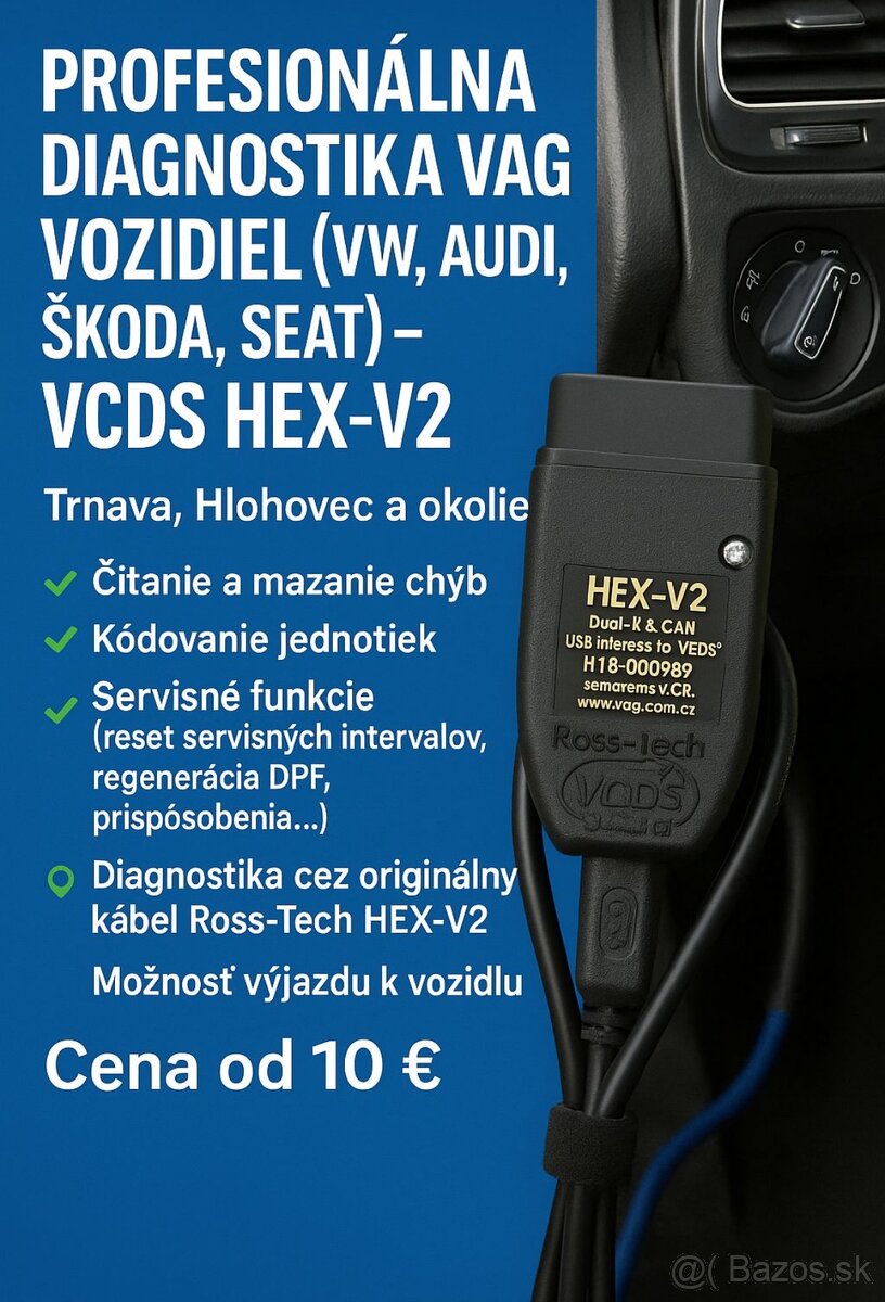 Autodiagnostika VW Audi Škoda Seat 🛠️