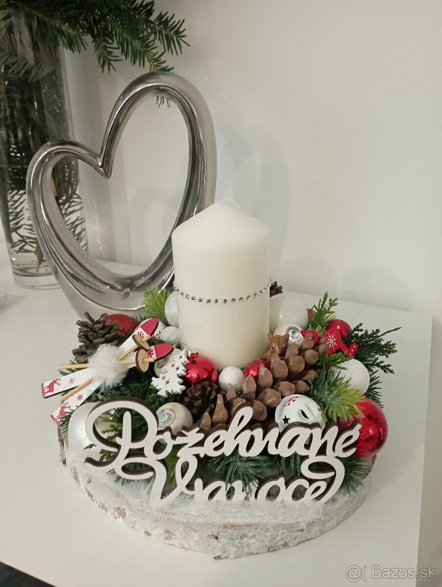 Vianočný svietnik na štedrovečerný stôl