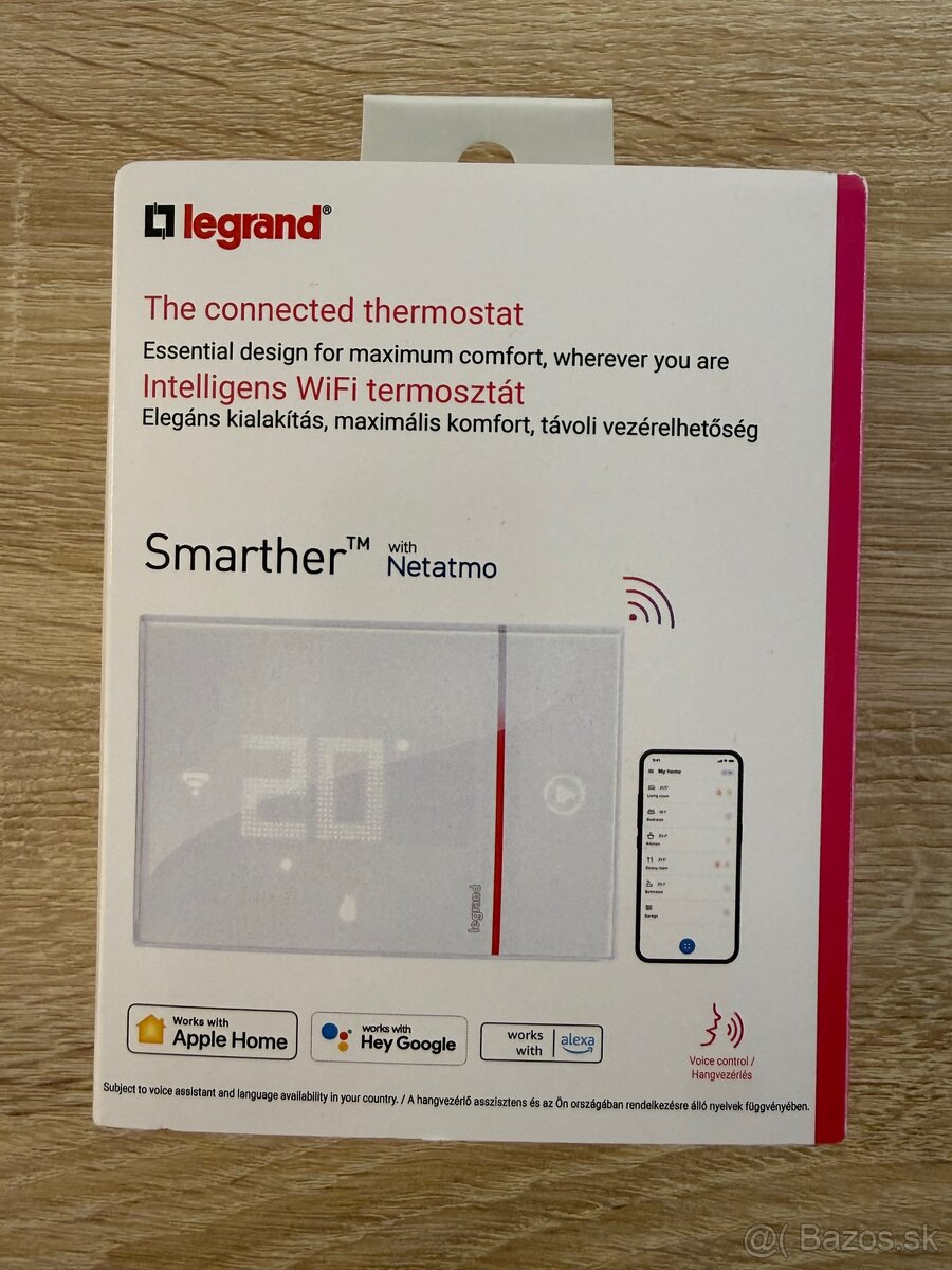 Legrand Smart termostat - biely alebo čierny